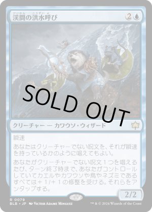 画像: 渓間の洪水呼び