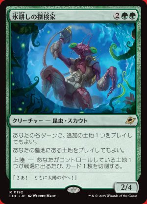 画像: 氷耕しの探検家