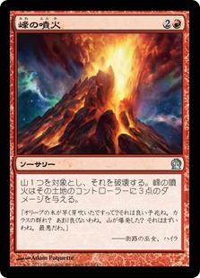 画像1: 峰の噴火